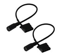 Mllepjdh DC5.5x2.1mm a 3/4 Pin Cable de alimentación eléctrica para Ventilador de Cable Aislado con PVC de 27 cm