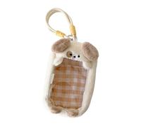 Mllepjdh Elegante mochila de dibujos animados para cachorros, gatitos, organizadores portátiles para pequeños accesorios de juguetes temáticos, cachorro beige