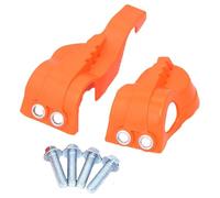 Mllepjdh Elegante protector de horquilla de suspensión delantera, fácil instalación para entusiastas de la motocicleta, asegurando estabilidad en varios terrenos, cubierta de suspensión de motocicleta