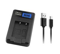 Mllepjdh EN-EL19 Cargador de cámara con pantalla LCD para S4150 S4200 S4300 S4400 S5200 S6400 S6500 S6600 S6900 S7000 EN-EL19 Cargador de pantalla LCD