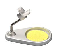 Mllepjdh Estación de soporte de soldadura de metal, soporte de soldador, base de soporte para mango M8 P9, herramienta de reparación ligera, soporte de soldador