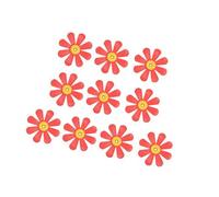 Mllepjdh Hummingbird Feeder Replacement 10pcs 8-Petal Flower Ports Outdoor Accessories for Wild Bird Garden Feeding Hummingbird Feeder Flower