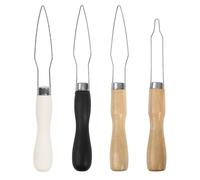 Mllepjdh Instrucciones para sujetadores de madera para tejidos delicados y actividades artesanales para niños. Enhebrador de madera para manualidades