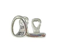 Mllepjdh Joyería dental versátil de dos colores para el cuerpo, de acero galvanizado, 1 9 cm, diseño ligero y robusto para estilos cotidianos, pasarela estable de latón, talla única, como se describe