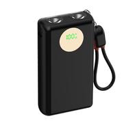 Mllepjdh Juego de 2 carcasas de batería 21700 de 22,5 W, carga rápida, pantalla LED doble, no requiere soldadura, portátil rápido