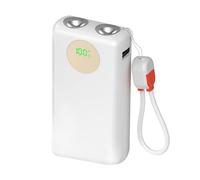 Mllepjdh Juego de 2 carcasas de batería 21700 de 22,5 W, carga rápida, pantalla LED doble, no requiere soldadura, portátil rápido