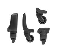 Mllepjdh Juego de 4 piezas de repuesto para maletas ergonómicas de rotación de 360 grados para viajeros frecuentes, reemplazo silencioso para maletas