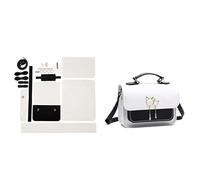 Mllepjdh Kit de fabricación de bolsos de piel sintética hechos a mano, bolsas de hombro para costura, accesorios de manualidades, juego de herramientas para hacer bolsas de cumpleaños y vacaciones, g