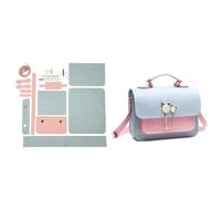 Mllepjdh Kit de fabricación de bolsos de piel sintética hechos a mano, bolsas de hombro para costura, accesorios de manualidades, juego de herramientas para hacer bolsas de cumpleaños y vacaciones, a