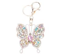Mllepjdh Llavero con forma de brillante, joyería de metal permanente, además de múltiples selecciones de colores, concepto de presente práctico, llavero de de piedra