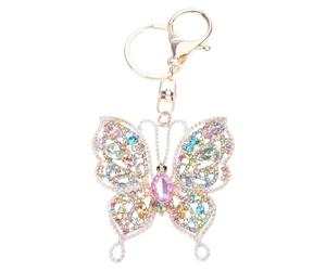 Mllepjdh Llavero con forma de brillante, joyería de metal permanente, además de múltiples selecciones de colores, concepto de presente práctico, llavero de de piedra