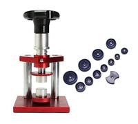 Mllepjdh Máquina taponadora de relojes, máquina de prensado manual de cubierta trasera de relojero, kit de herramientas de reparación de relojes