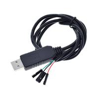Mllepjdh Módulo adaptador serie USB a TTL, cable de descarga mejorado CH340 Chipset para WinXP 98 7 8 Systems Ch340 USB a adaptador serie