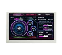 Mllepjdh Pantalla de alimentación USB de 5 pulgadas de alta resolución para monitoreo de datos de tiempo