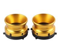 Mllepjdh Paquete de 2 adaptadores de carrete de aluminio vintage de 10 pulgadas para grabadoras de cinta profesionales, adaptador de carrete de aluminio