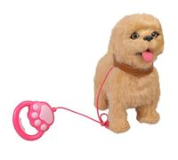 Mllepjdh Perro de juguete eléctrico suave y seguro con función parlante y simulación de lengua, juguete Golden Retrievers
