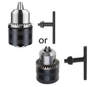 Mllepjdh Portabrocas eléctrico multifuncional de tres mandíbulas, rango de sujeción, 1,5-10 mm, convertidor de rosca M10, adaptador de taladro