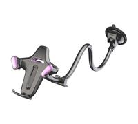 Mllepjdh Potente soporte de teléfono con ventosa con giro completo y tubo flexible ajustable, fácil de instalar para ventana delantera de coche, soporte de teléfono