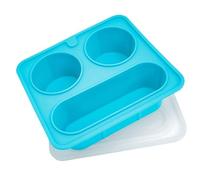 Mllepjdh Práctica Bandeja Flexible para Cubitos de con Cubierta a Prueba de derrames, para Hacer cristalino para Whiskies y Bebidas de Verano, moldes a Prueba de Fugas