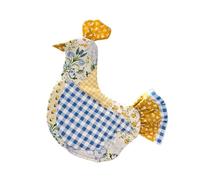 Mllepjdh Práctico guante de horno con temática de pollito y almohadilla caliente, soporte para, guante aislado con patrón de pollo para uso doméstico, encantadores guantes de cocina