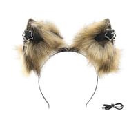 [Mllepjdh] Recargable Peluche Orejas de Animales Mover USB para Promoción Disfraces de Fiesta de Promoción y Jugar Participación USB Recargable Sombrero