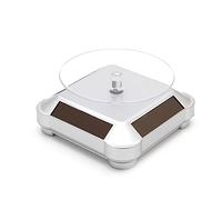 Mllepjdh Soporte giratorio de 360° con soporte giratorio de energía solar para joyería, reloj giratorio, colección Hobby, pantalla giratoria, multicolor