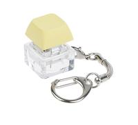 Mllepjdh Teclado MX Switch mecánico llavero para interruptores de teclado, kit probador sin luz LED, juguetes para aliviar el estrés, probador de interruptor de regalo, amarillo