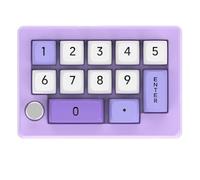 Mllepjdh Teclado numérico mecánico de 13 teclas para juegos/trabajar con funciones macro programables, compatibilidad USB