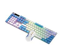 Mllepjdh Teclados ergonómicos con núcleo retroiluminado de 104 teclas y con interruptores mecánicos para el hogar y la oficina