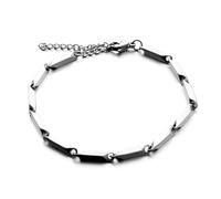 [Mllepjdh] Tennis de acero resistente para mujeres, elegante, cadena cubana, estilo hip-hop, joyería ajustable a la moda, regalo, joyería de moda, 長さ16CM、テール5CM