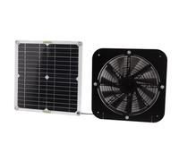 Mllepjdh Ventilador de escape para invernaderos de gallineros, cobertizo, panel solar monocristalino, solución de refrigeración sostenible