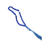 Mllepjdh Versátiles hebras ovaladas de oración musulmana, 33 cuentas suaves y agradables a la piel para hacer joyas y decoración del hogar, cuentas de joyería para pulseras