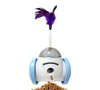 Mlllokfki Ball Food Dispenser | Dog Treat Dispenser | Cat Food Toy, Pet Toy Ball Dog Ball Toy Interactive Pet Toy Cat Treat Ball Food Dispensing Toy Feather Dog Leaking Food Toy Food Toy