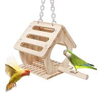 Mlllokfki Bird Nest Crib Bed, Soft Bird Nest Bed, Bird Nest Bedg, Outdoor Bird Hangs Houses - Wooden Bird House Room for Breeding, Bird Cage for Balcony Courtyard Terrace