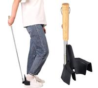 Mlllokfki Calzador ajustable, ensanchador de zapatos ligero, estiradores de zapatos portátiles para mujeres, cuerno largo retráctil de 13.78 x 3.35 x 4.92 pulgadas para personas mayores, ancianos