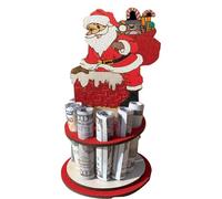 Mlllokfki Christmas Money Holder | Money Card Holder | Holiday Cash Box, Santa Money Holder Wooden Money Box Christmas Ornament Holder Holiday Cash Holder Desk Money Decor Santa Cash Box, 1,