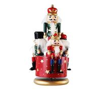 Mlllokfki Christmas Music Box, Nutcracker Figura Decoration, Rotating Christmas Decoration, Christmas Home Decor, Wooden Music Box, Hand Painted Nutcracker for Home Company Shops