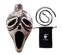 Mlllokfki Ghost Shape Whistle, portátil broma de, Halloween Decor Whistle, Bone Chilling Sound Effect, Horror Themed Activities, Unique Halloween Prop, Authentic Human Sound for Halloween