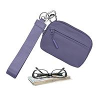 Mlllokfki Keychain Wristlet Wallet, Credit Card Wallet, Waterproof Nylon Coin Purse, Compact Key Ring Wallet, Hand Strap Wallet, Women's Coin Purses, Secure Keychain Wallet, Stylish Wristlet Purse,