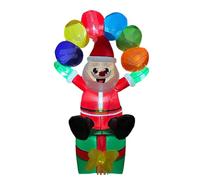 Mlllokfki LED Lights Santa, 5.9ft Christmas Decor, Outdoor Holiday Decoration, Giant Santa Inflatable, Festive Yard Decor, Christmas Decoration, Winter Holiday Inflatable for Holiday New Year