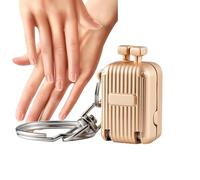 Mlllokfki Llavero cortaúñas, cortaúñas grueso,Llavero con cortaúñas plegable de acero inoxidable - Accesorio de moda Cortaúñas de uñas de manos Uñas de los pies para la