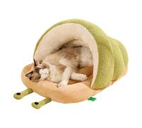 Mlllokfki Plush Cat Hideaway, Adorable Dog Bed, Warm Pet Sleeping Nest, Creative Pet, Snail Shaped Cat Bed, Soft Cuddle Cave, Cat and Puppy Bed, Comfy Pet Shelter, Stylish Cat Cave,