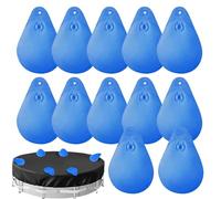 Mlllokfki Pool Water Bags, PVC Pool Weights, Heavy-Duty Pool Covers, Leakproof Water Bags, Inground Pool Weights, Swimming Pool Accessories, Cold Resistant Pool Bags, 12X Pool Water Bags,