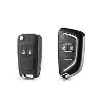 MLLNPP Coche remota Botones para Vauxhall para Insignia para Astra J para Mokka Zafira para Cruze Epica Lova para Camaro Impala Carcasa de Llave remota modificada Carcasa Mando Llave Coche(2 Buttons)