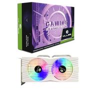 Mllse Tarjeta gráfica RGB Radeon RX 580, 8 GB GDDR5 2048SP 256 bits PCI-Express 3.0 Smart Dual Fan Cooling Gaming Tarjeta de video blanca para PC