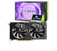 Mllse Tarjeta gráfica RX 580 de 8 GB, GDDR5 2048SP GPU de 256 bits, tarjeta de video PCIE 3.0 para juegos, refrigeración de doble ventilador, tarjeta de juego con puertos HDMI/DP/DVI, gráficos de