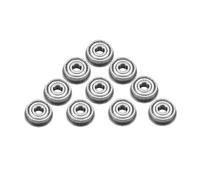MLMLH Rodamientos de Bolas F625ZZ, 10Pcs Rodamiento de Bolas de Ranura Profunda, Rodamientos de Bolas con Doble Brida, Rodamiento Metal en Miniatura, para Modelo de Impresora 3D(5x16x5 mm)