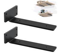 MLOQI 2 Escuadras Para Estanterias, Escuadras Metalicas, Soporte Baldas Pared, Escuadra Estanteria 0,5 cm de Espesor 30 cm