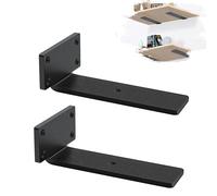 MLOQI 2 Escuadras Para Estanterias, Escuadras Metalicas, Soporte Baldas Pared, Escuadra Estanteria 0,5 cm de Espesor 12,5 cm