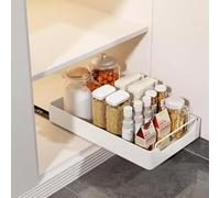 MLordoarf Cajón telescópico, cajón de cesto, organizador de armario de cocina con asa, cajones extensibles, estantes de almacenamiento para armarios de cocina, organizador de armario de cocina